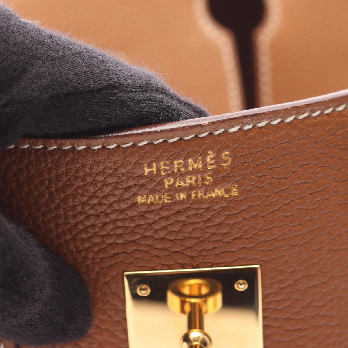 HERMES Birkin 35 HandbagGold Gold Brown Togo leather leather Togo leather 2107601150146