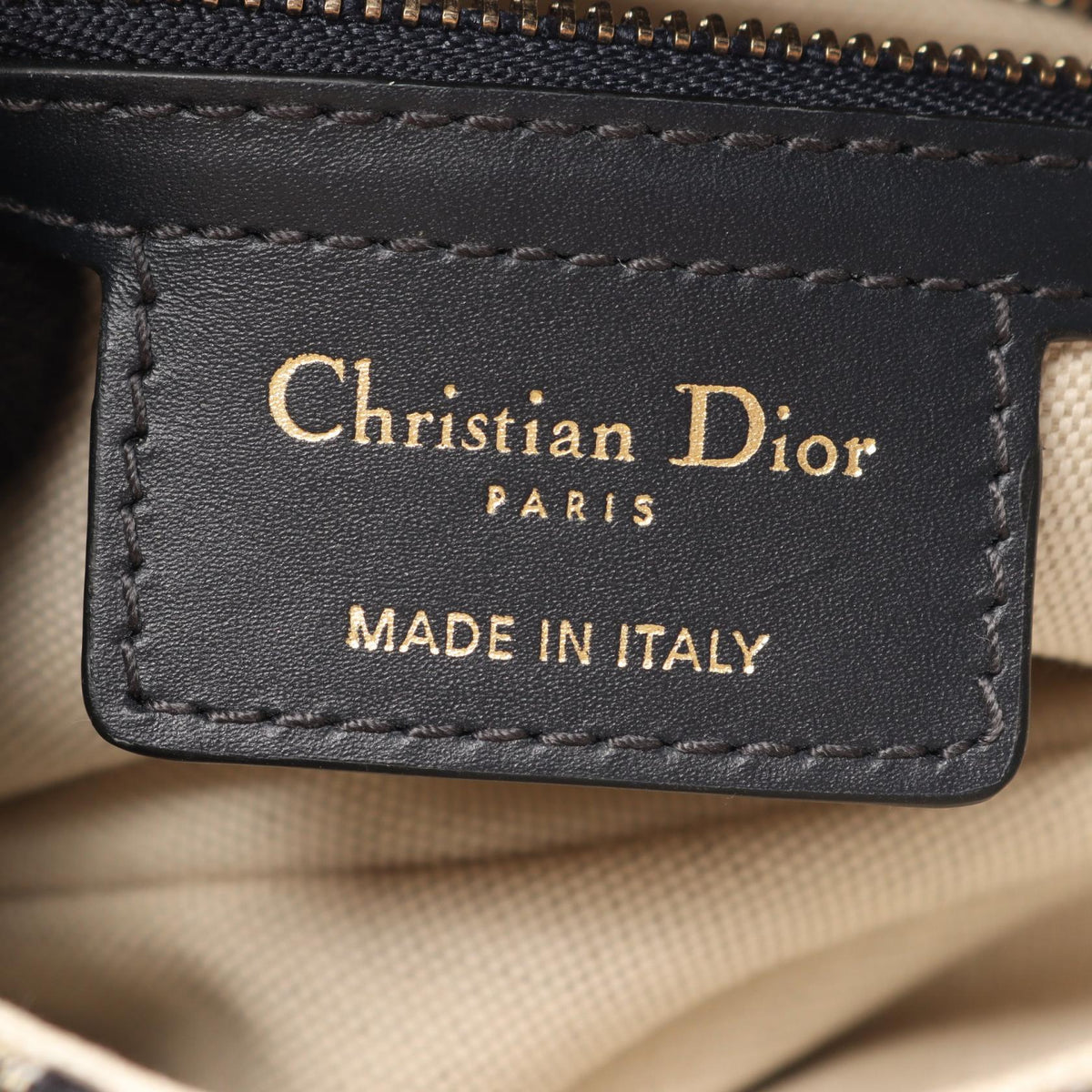 Dior SADDLE Oblique Handbag Navy/Beige/Black canvas�leather M0446CTZQ 2106800638189