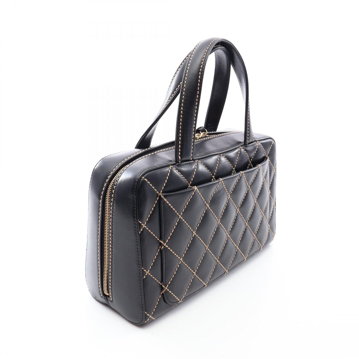 CHANEL Black Wild stitch leather 2101220035761