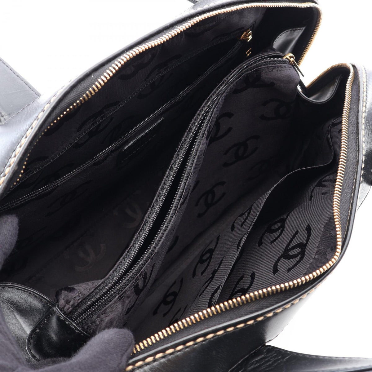CHANEL Black Wild stitch leather 2101220035761