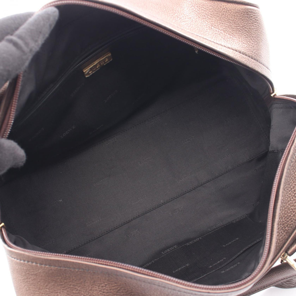 LOEWE Amazona 36 Handbag Brown leather 2101219951973