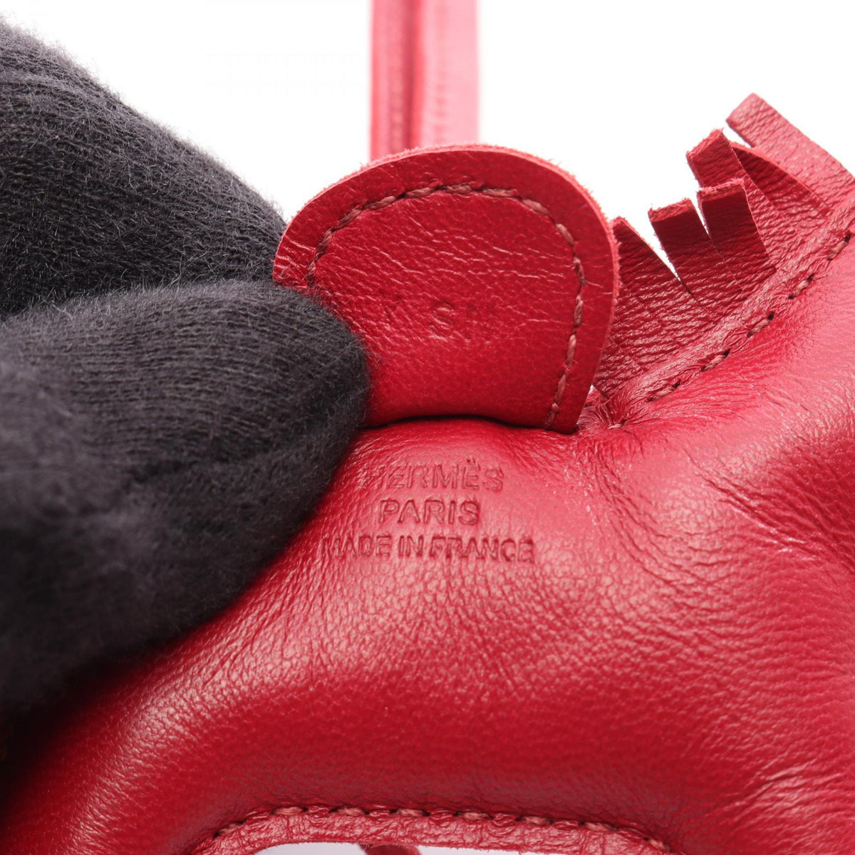 HERMES Rodeo PM charmRuby Ruby Bordeaux Agneau milo leather Agneau milo 2120100035301