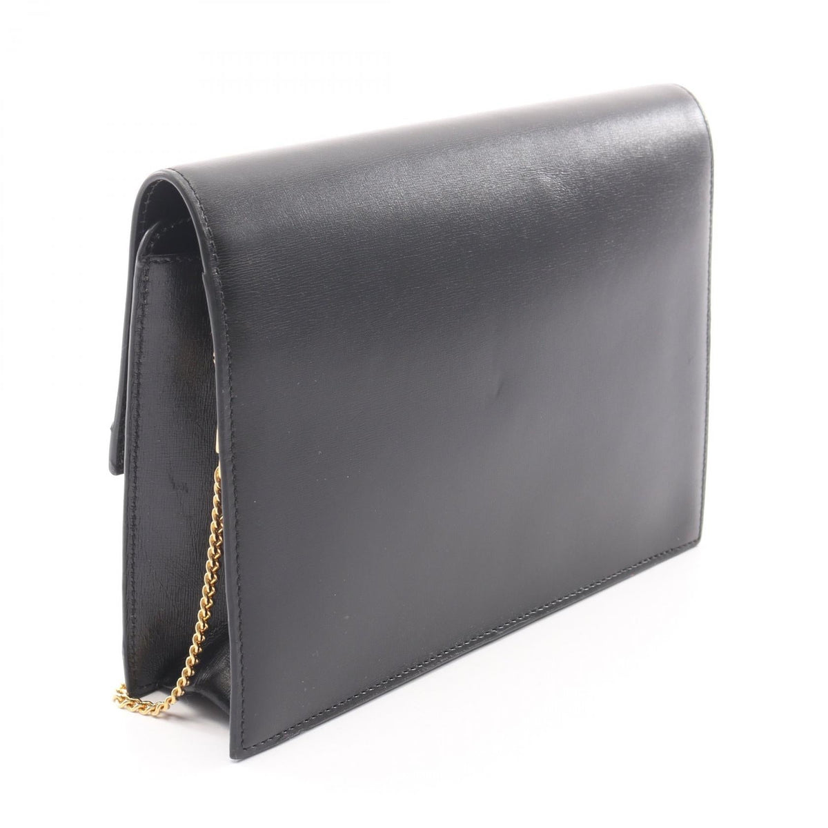 Christian Dior CD logo Shoulder Bag Black leather 2101220012106