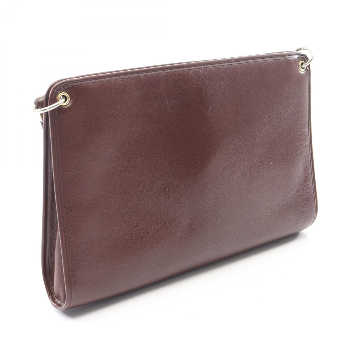 Christian Dior Shoulder Bag Bordeaux leather 2101220064884