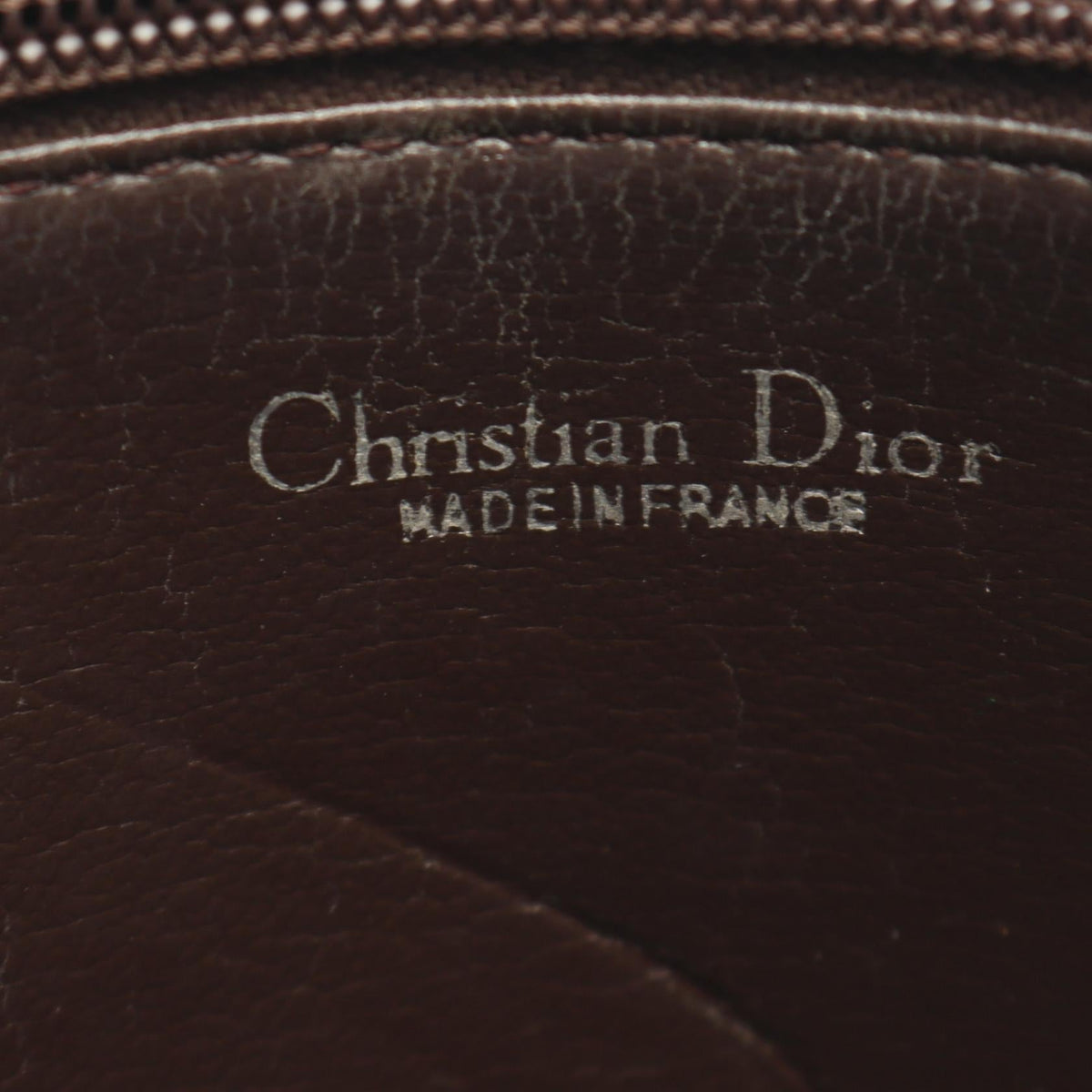 Christian Dior Shoulder Bag Bordeaux leather 2101220064884