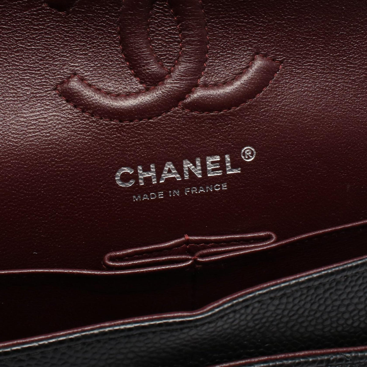 CHANEL Black Matelasse W flap Grained Calfskin leather A01113 2104102532228