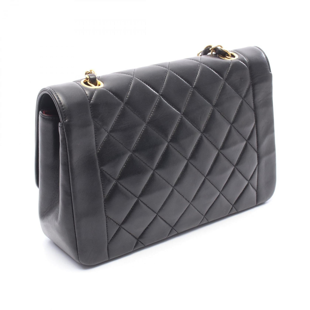 CHANEL Black Matelasse Diana Flap Lambskin (sheep leather) A01165 2101219988634