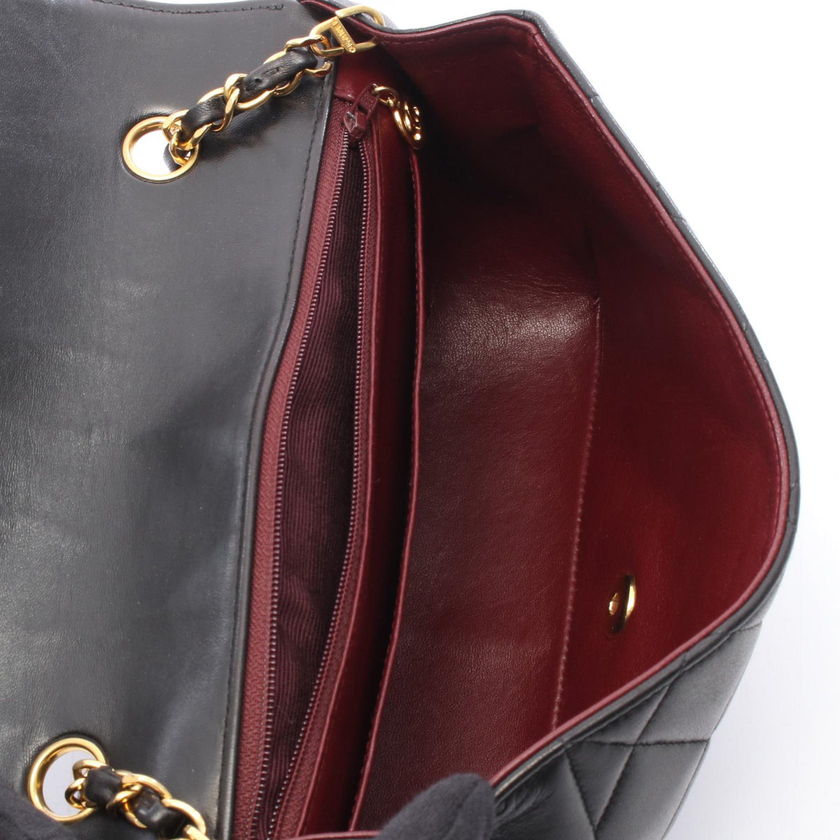 CHANEL Black Matelasse Diana Flap Lambskin (sheep leather) A01165 2101219988634