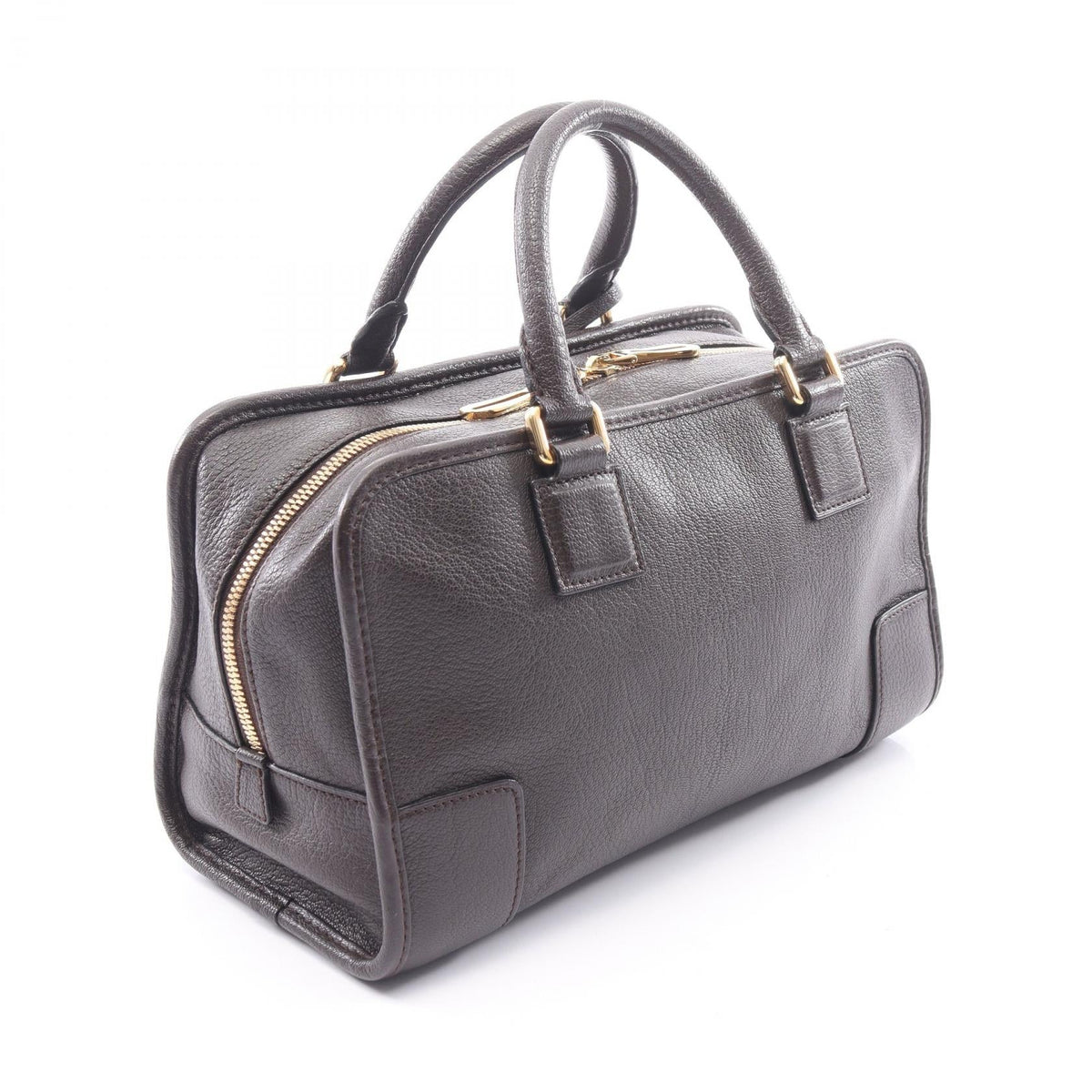 LOEWE Americana 28 Handbag Brown leather 2104102528689