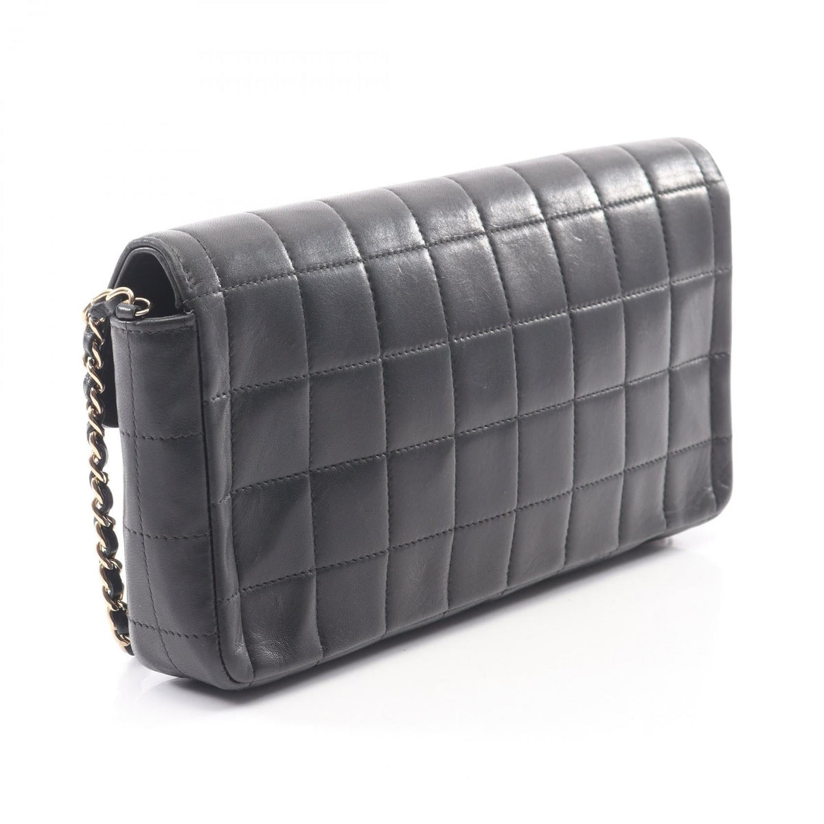 CHANEL Black Chocolate bar Lambskin (sheep leather) 2101219982410