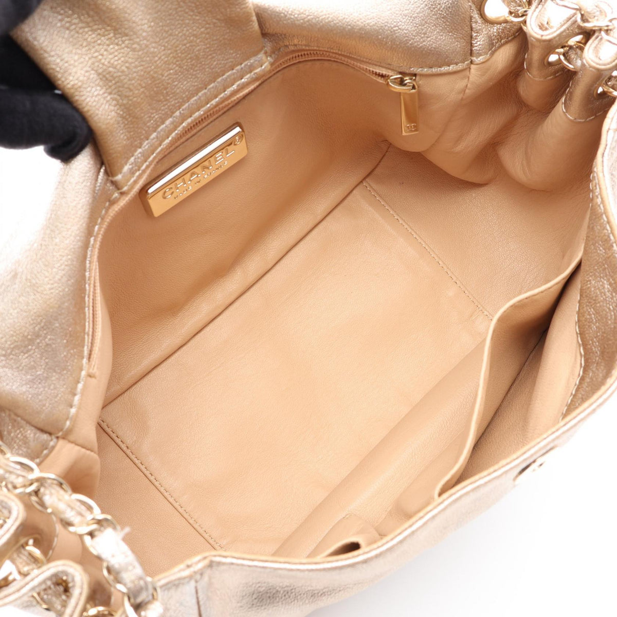 CHANEL Gold Luxury line leather 2101220136444