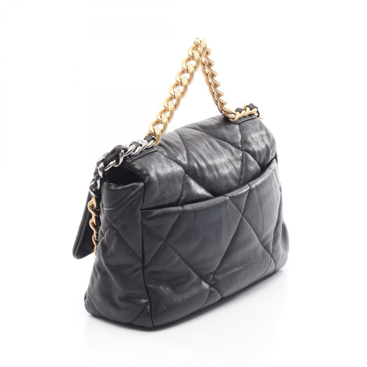 CHANEL Black 19 dix-neuf 19 Matelasse Combination Metal Fittings 2WAY Lambskin (sheep leather) AS1160 2101220059743
