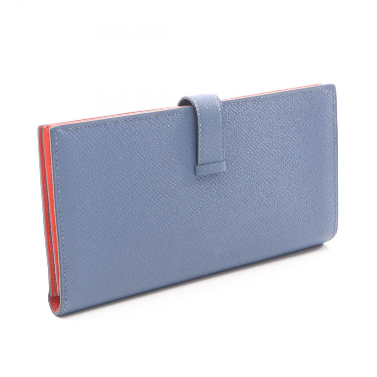 HERMES Bearn Soufflet Verso BifoldpurseBlue brighton Blue brighton Blue Capucine Epsom leather Epsom 2101220104146
