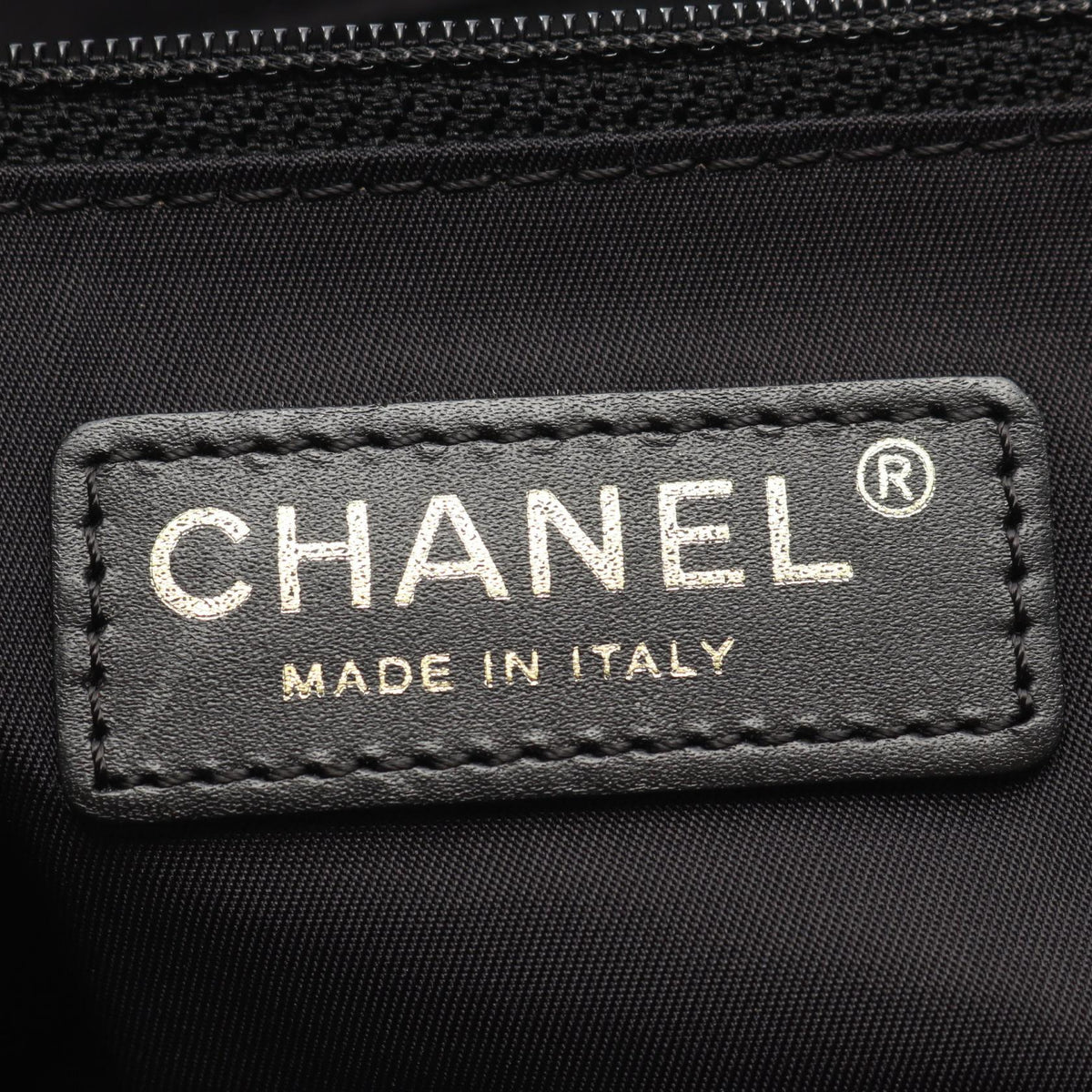 CHANEL Black New Travel Line MM leather Nylon canvas 2101220137229