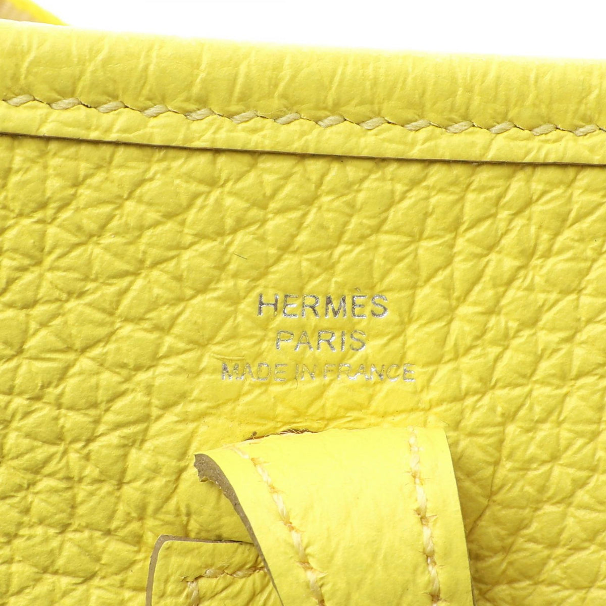 HERMES EvelyneTPM Amazon Lime Shoulder Bag Yellow Taurillon Clemence Other Taurillon Clemence 2106800642926