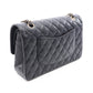 CHANEL Black Matelasse W flap Grained Calfskin leather 2104102536240