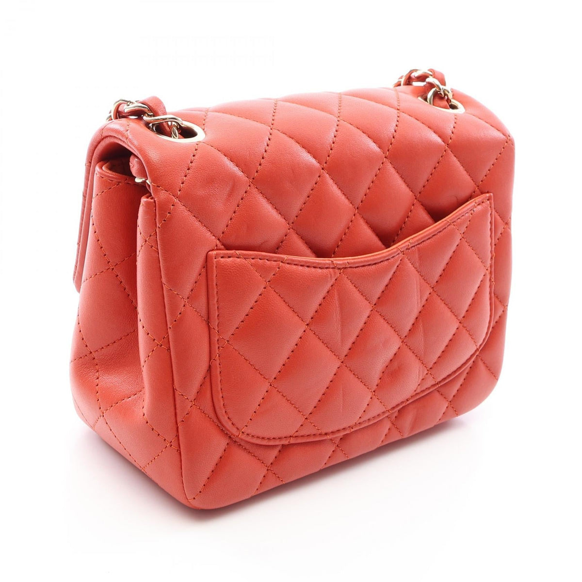 CHANEL Brown Mini Matelasse Lambskin (sheep leather) A35200 2106800642995