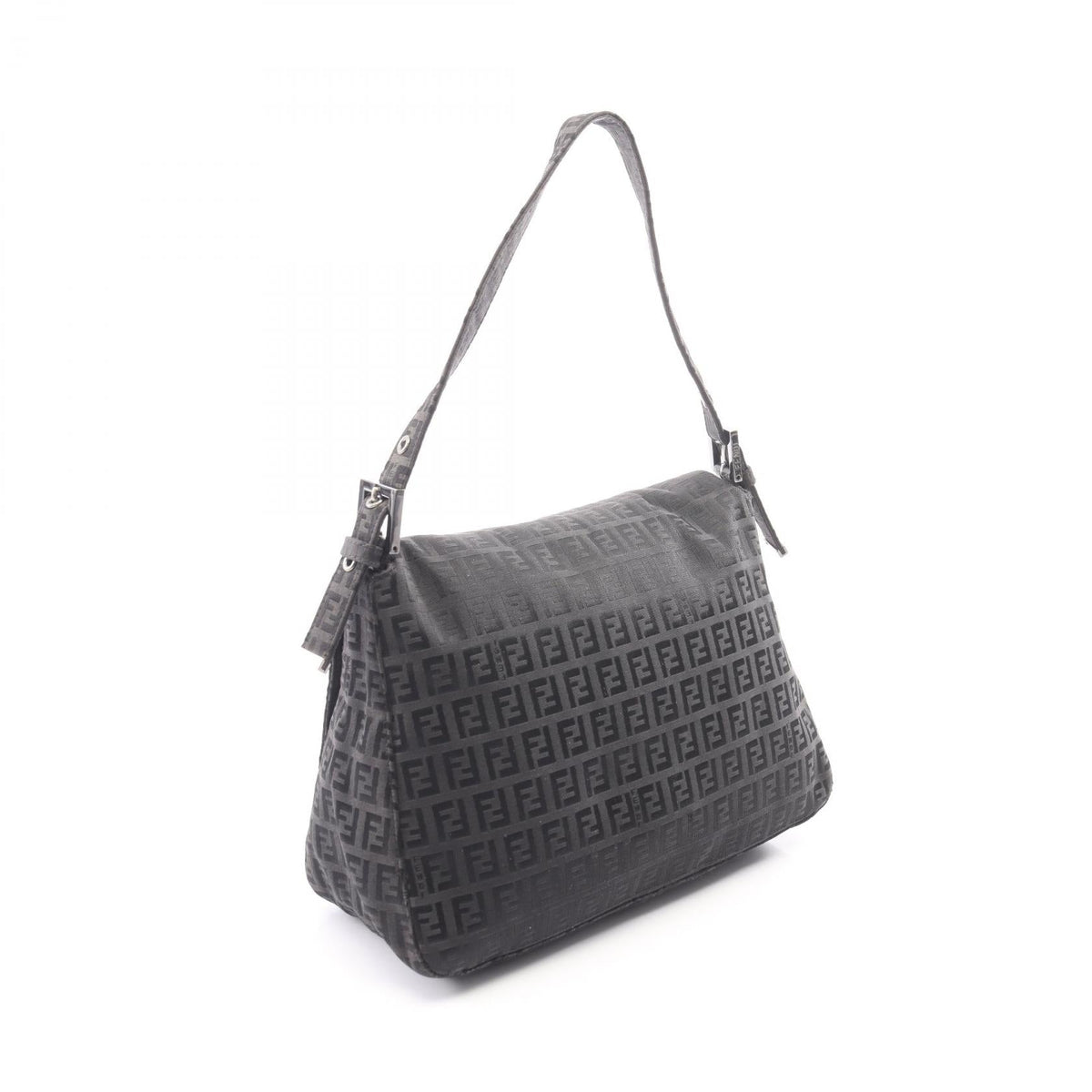 FENDI Mamma bucket Zucchino Shoulder Bag Gray canvas 2101220150679