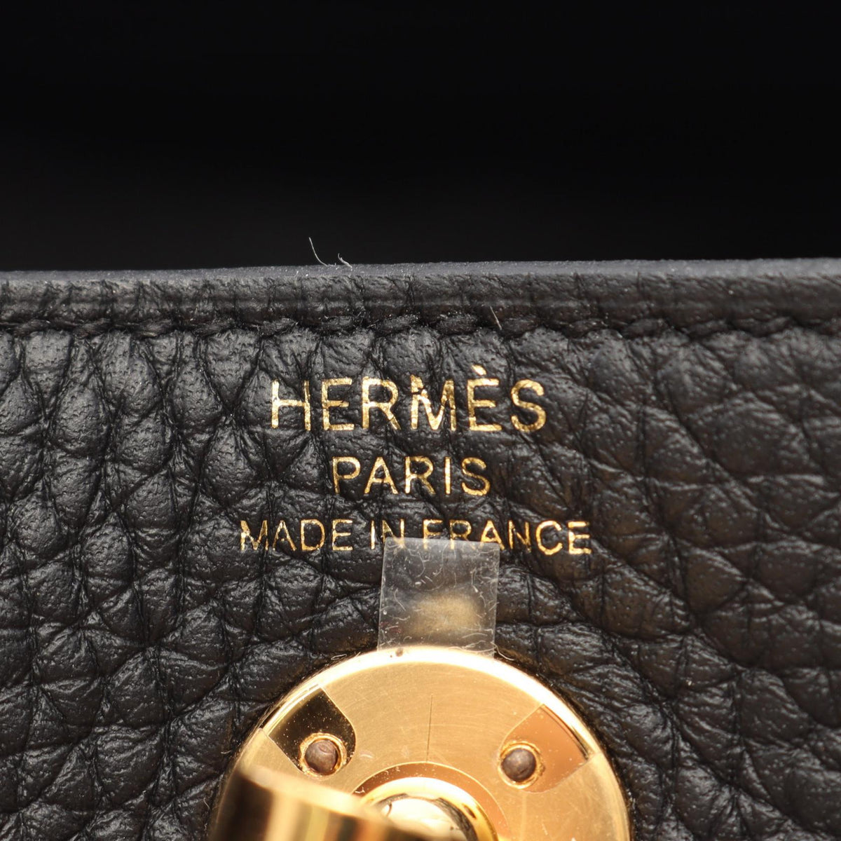 HERMES Lindy Mini Shoulder Bag Black Taurillon Clemence Other Taurillon Clemence 2106800642773
