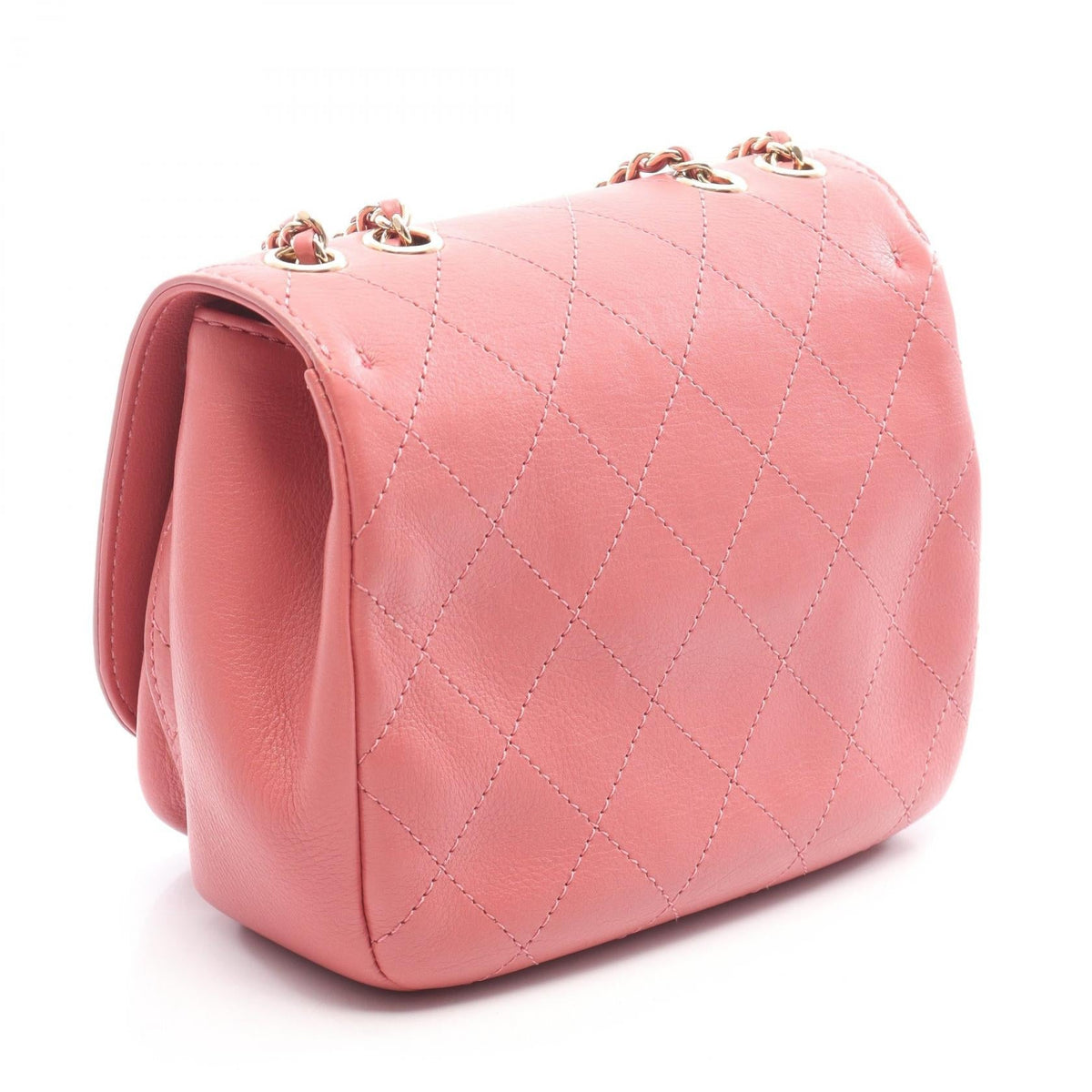 CHANEL Pink Matelasse Lambskin (sheep leather) 2106800642780