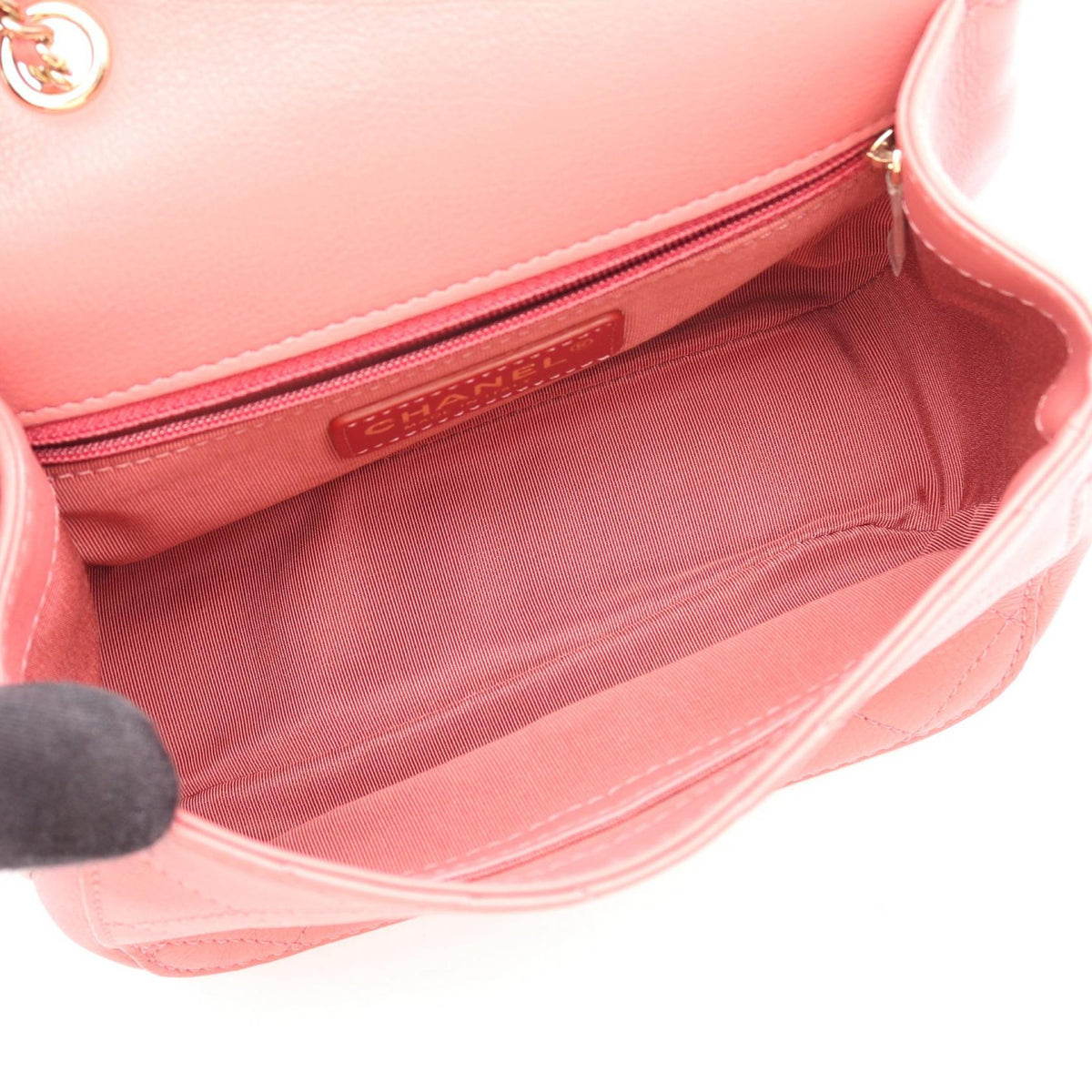 CHANEL Pink Matelasse Lambskin (sheep leather) 2106800642780
