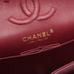CHANEL Purple Matelasse W flap Lambskin (sheep leather) A01113 2106800642858