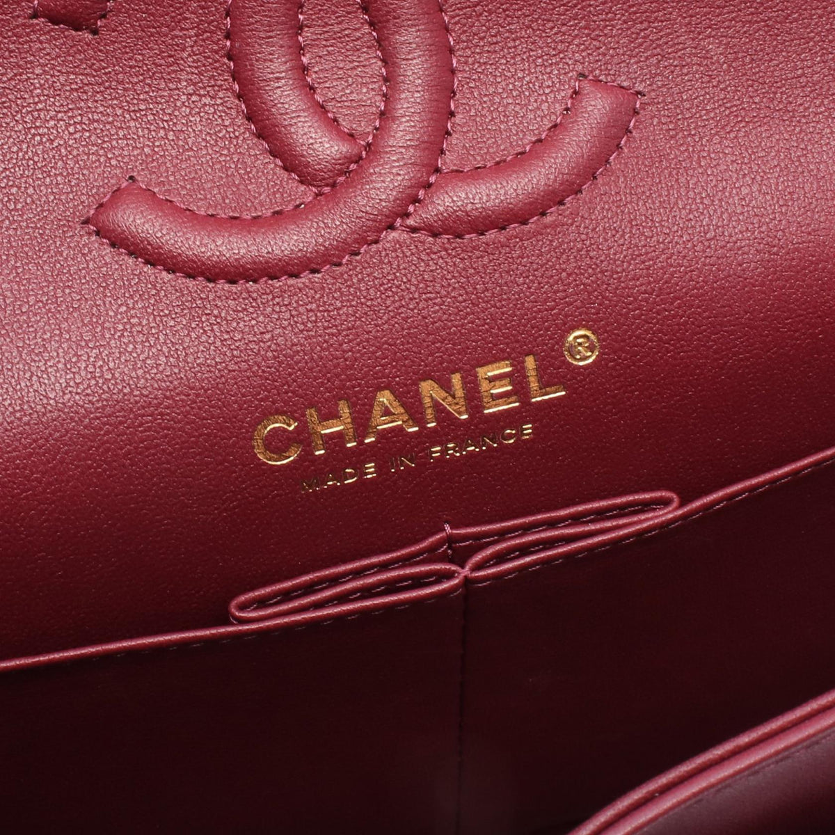 CHANEL Purple Matelasse W flap Lambskin (sheep leather) A01113 2106800642858