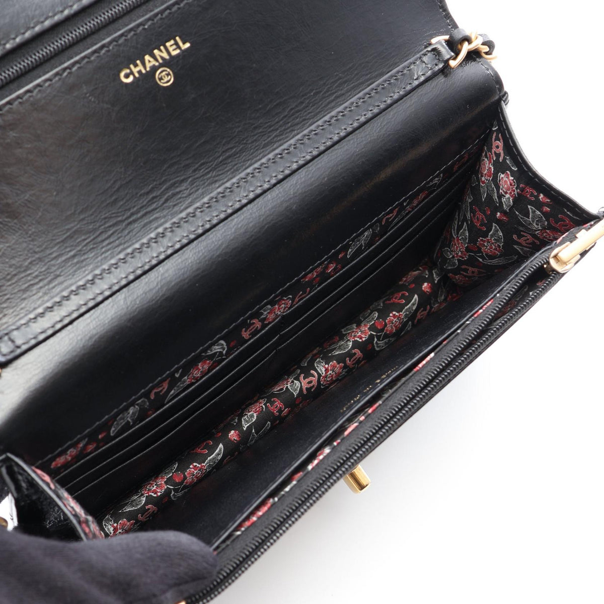 CHANEL Black Matelasse leather AP4138 2106800642902