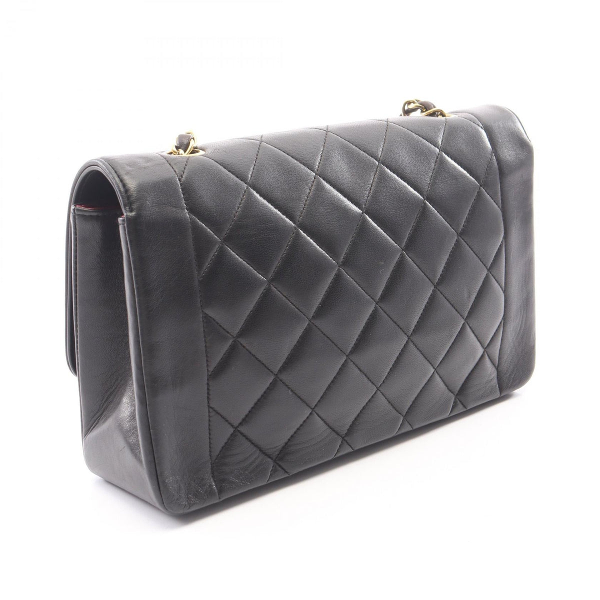 CHANEL Black Matelasse Diana Flap Lambskin (sheep leather) 2101220136321