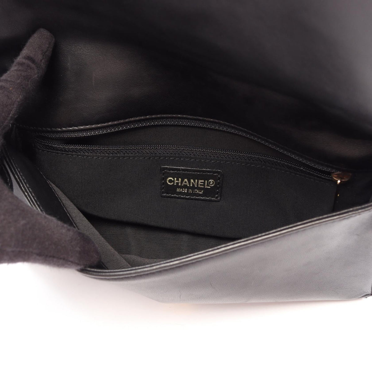 CHANEL Black Chocolate bar COCO Mark Lambskin (sheep leather) 2101220136468