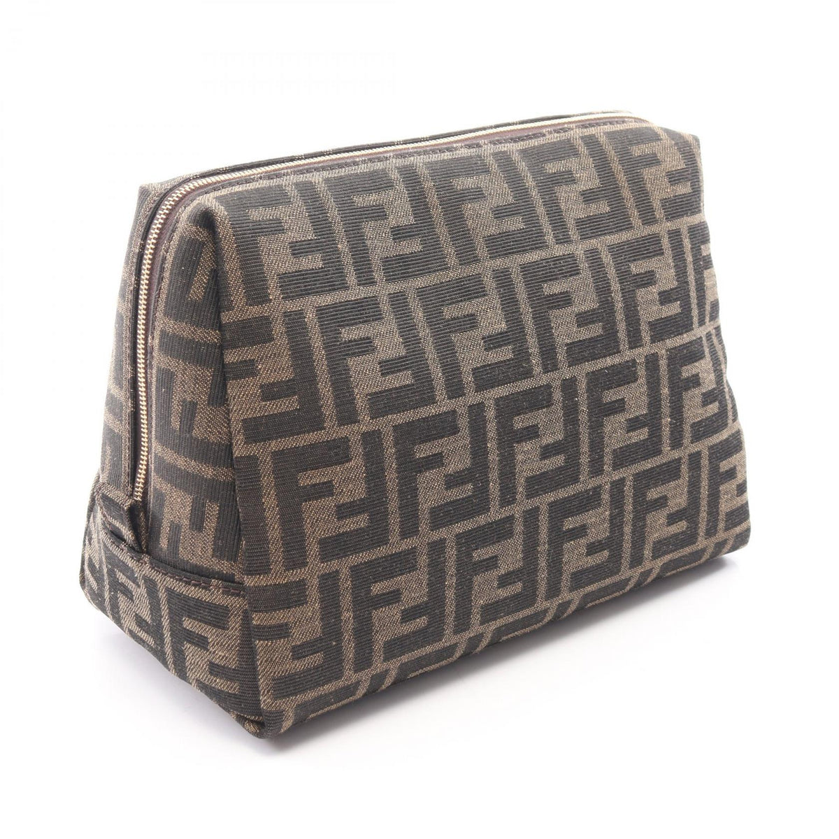 FENDI Beauty Pouch Zucca Pouch Brown canvas 8N0171AKBIF0XEC 2101220143282