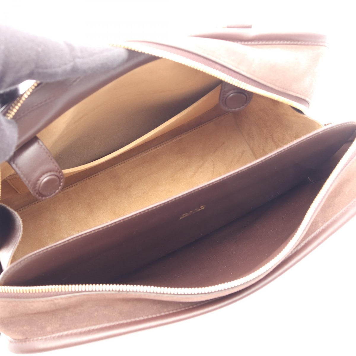 LOEWE Amazona 180 Large 2WAY Handbag Brown Suede leather A039ASRX030018 2101220180904