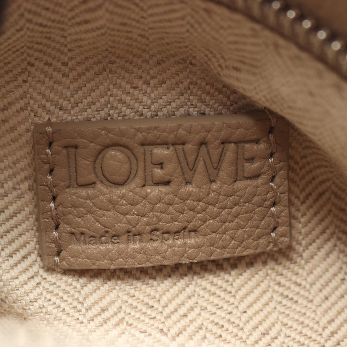 LOEWE Puzzle Edge Small 2-Way Bag Handbag Beige leather A510P60XAW5541 2101220181512