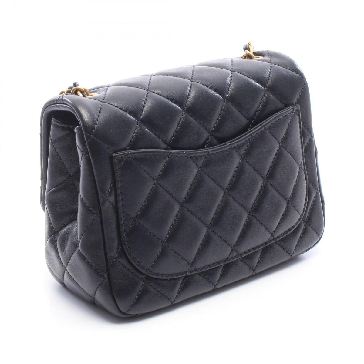 CHANEL Black Mini Matelasse Lambskin (sheep leather) AS1786 2106800644111