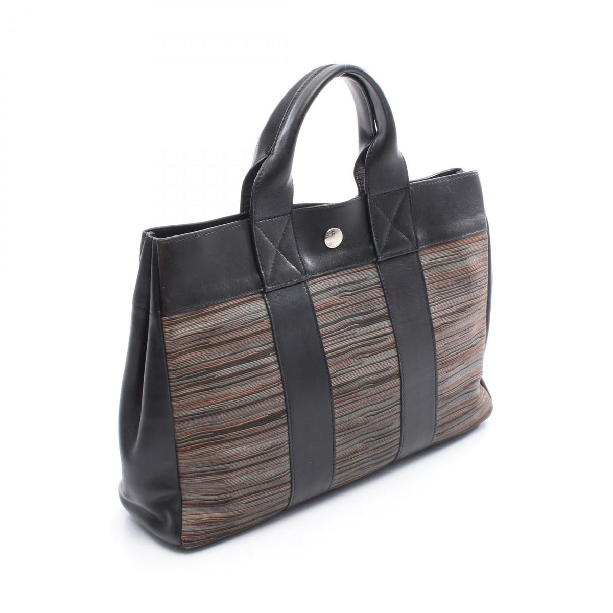 HERMES Fourre-toutPM Tote Bag Black/Multicolor Evercalf leather Calfskin (cowhide) Vivlato 2101219223551