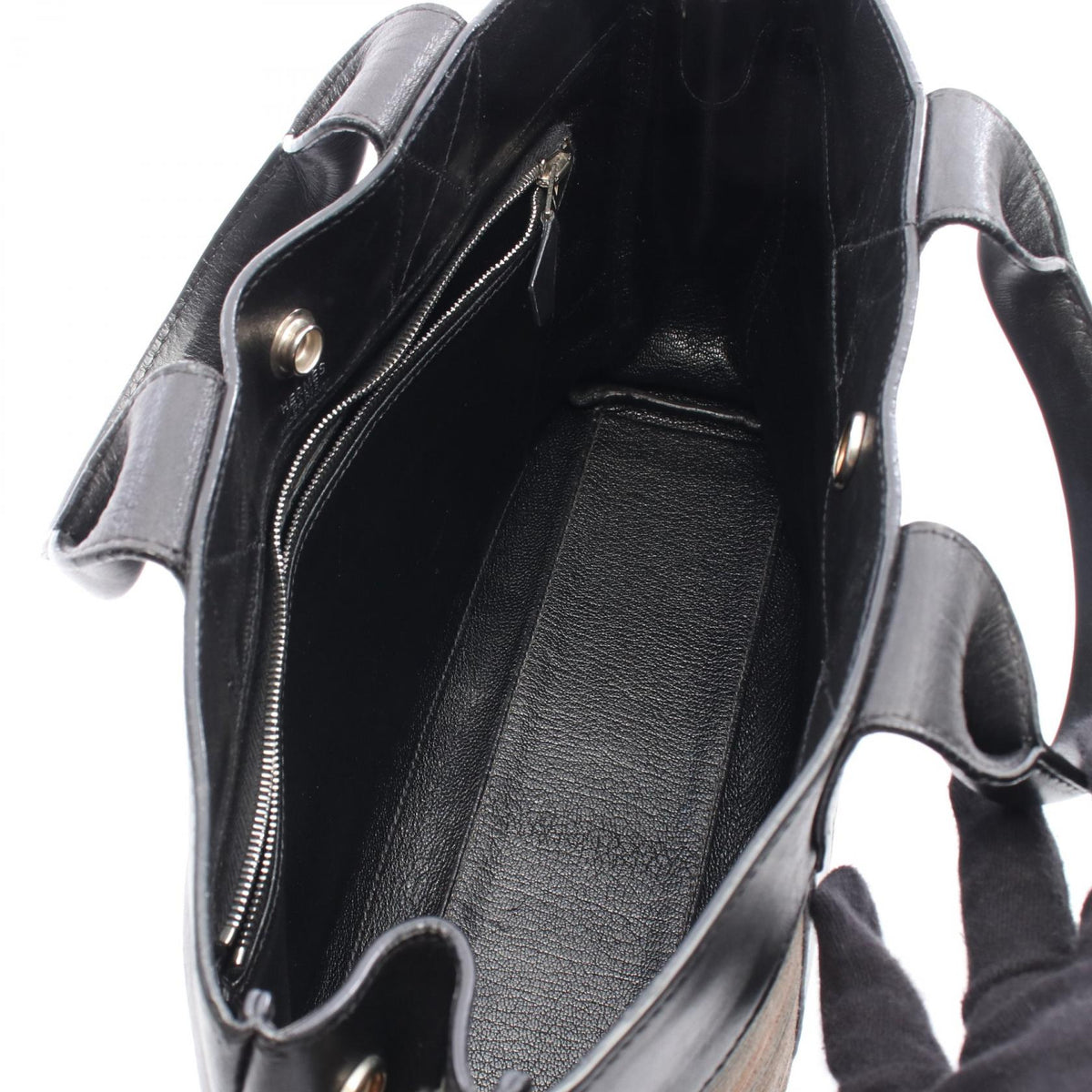 HERMES Fourre-toutPM Tote Bag Black/Multicolor Evercalf leather Calfskin (cowhide) Vivlato 2101219223551