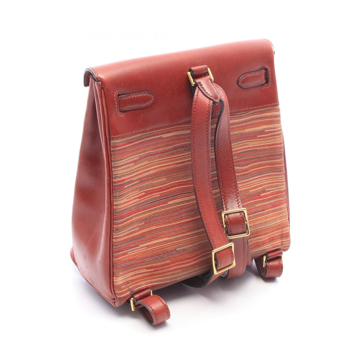 HERMES Kelly Ad PM Rouge H Rucksack Backpack Bordeaux Box calf leather Calfskin (cowhide) Vibrato 2101220156183