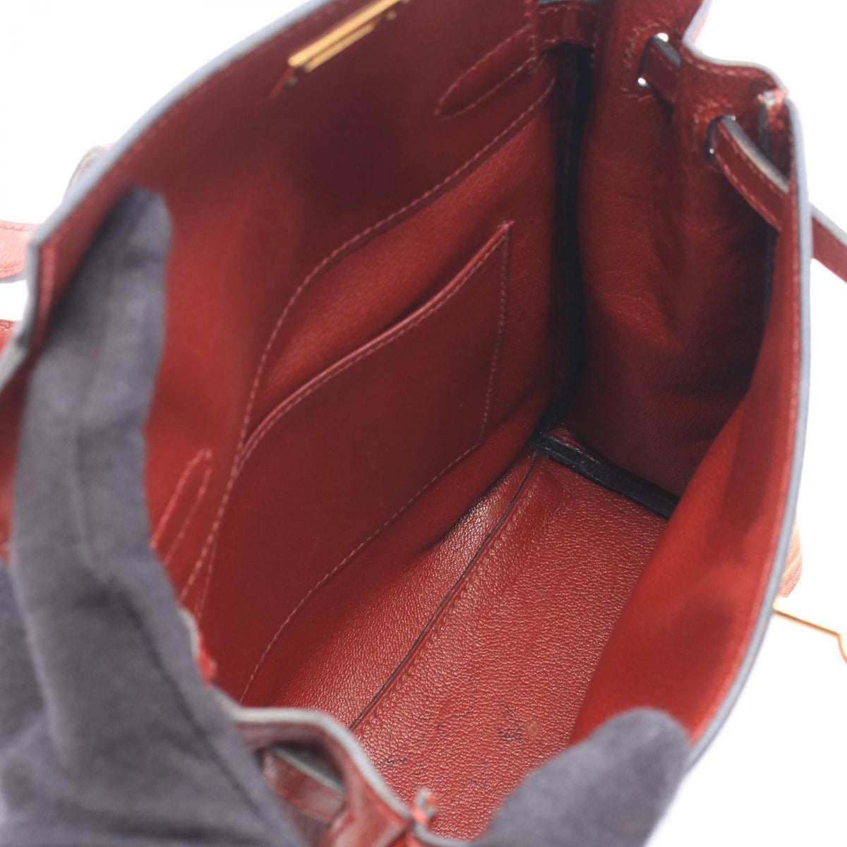 HERMES Kelly Ad PM Rouge H Rucksack Backpack Bordeaux Box calf leather Calfskin (cowhide) Vibrato 2101220156183