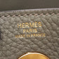 HERMES Lindy 26 Grimayer Shoulder Bag Gray Taurillon Clemence Other Taurillon Clemence 2101220156169