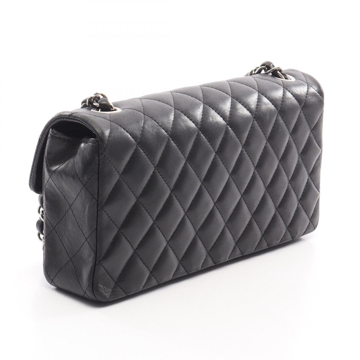 CHANEL Black Matelasse Lambskin (sheep leather) 2101220157173