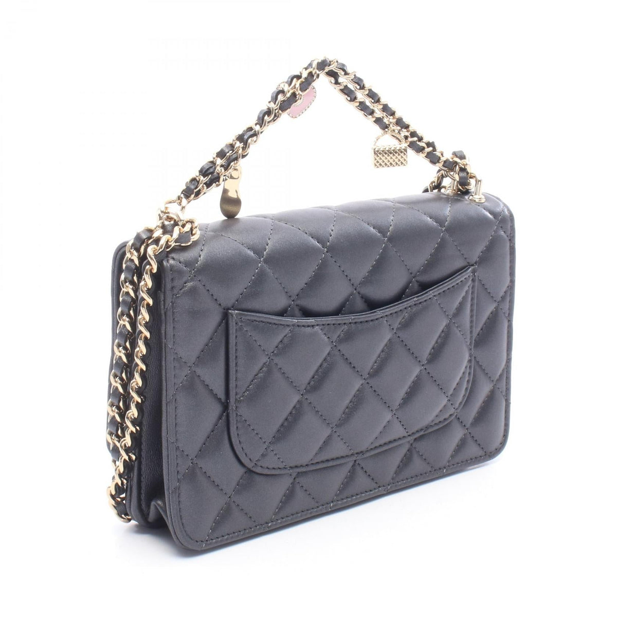 CHANEL Black Matelasse Lambskin (sheep leather) AP4537 2104102539319
