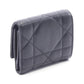 Christian Dior Dior Caro Hibiscus Crystal Wallet Bi-fold wallet Black Lambskin (sheep leather) S4207UHNN_M900 2104102539401