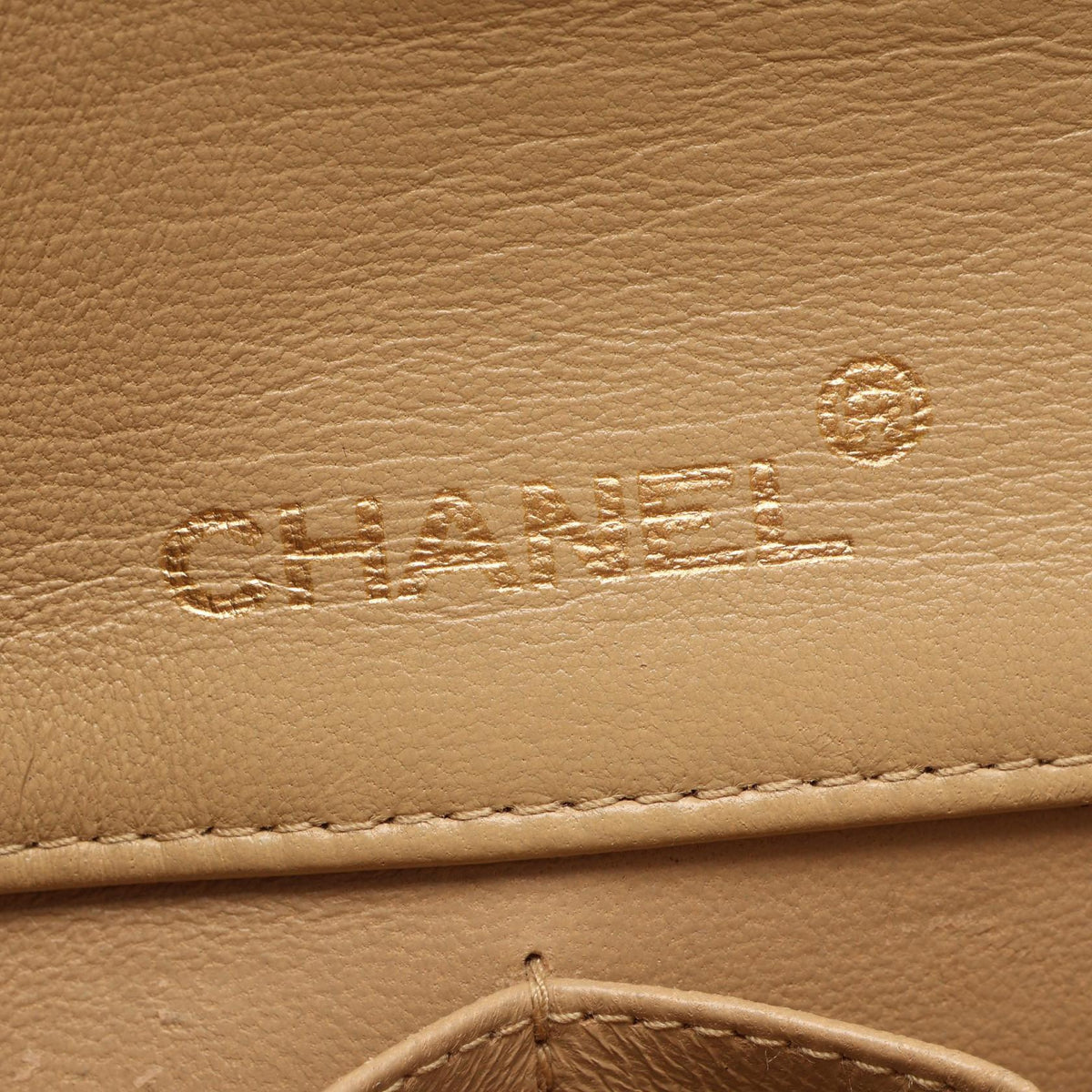 CHANEL Beige Mini Matelasse Full Flap Lambskin (sheep leather) 2101220036423