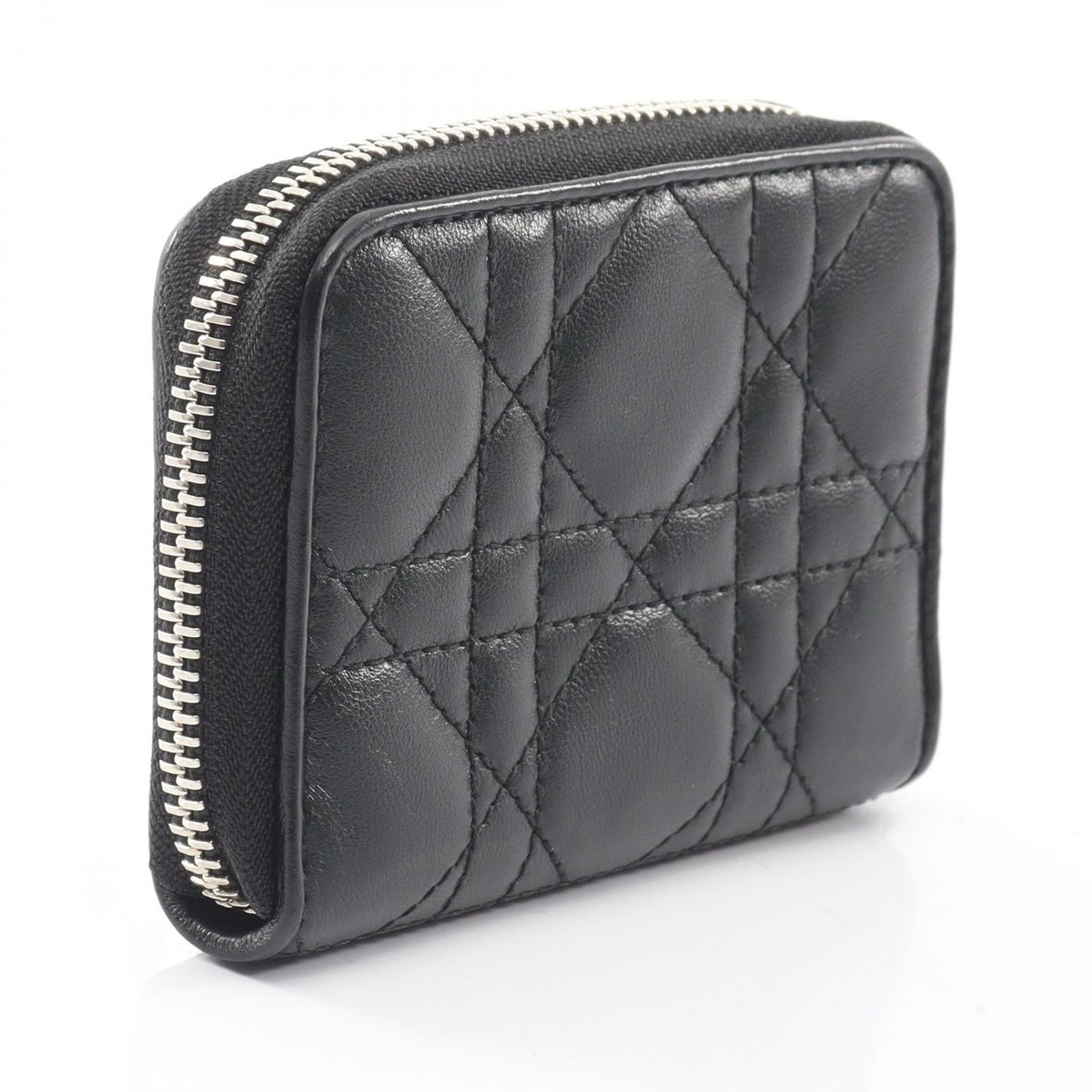 Dior Lady Christian Dior coin purse coin purse Black leather 2101220062088