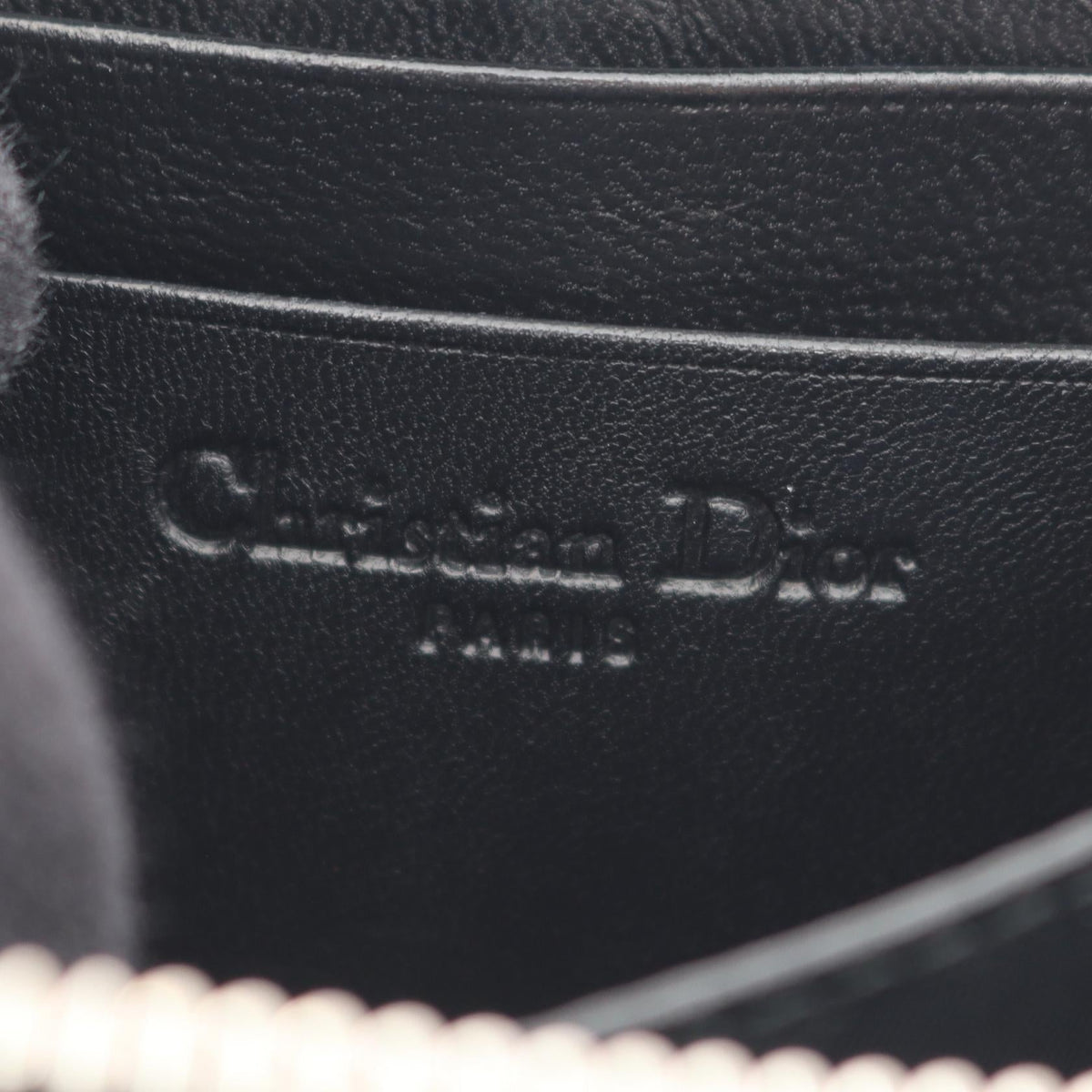 Dior Lady Christian Dior coin purse coin purse Black leather 2101220062088