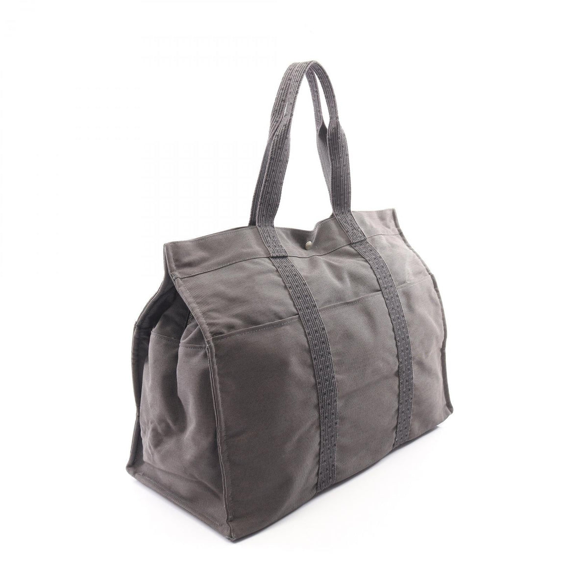 HERMES HerlineTGM Tote Bag Gray Other Nylon canvas 2101220117948