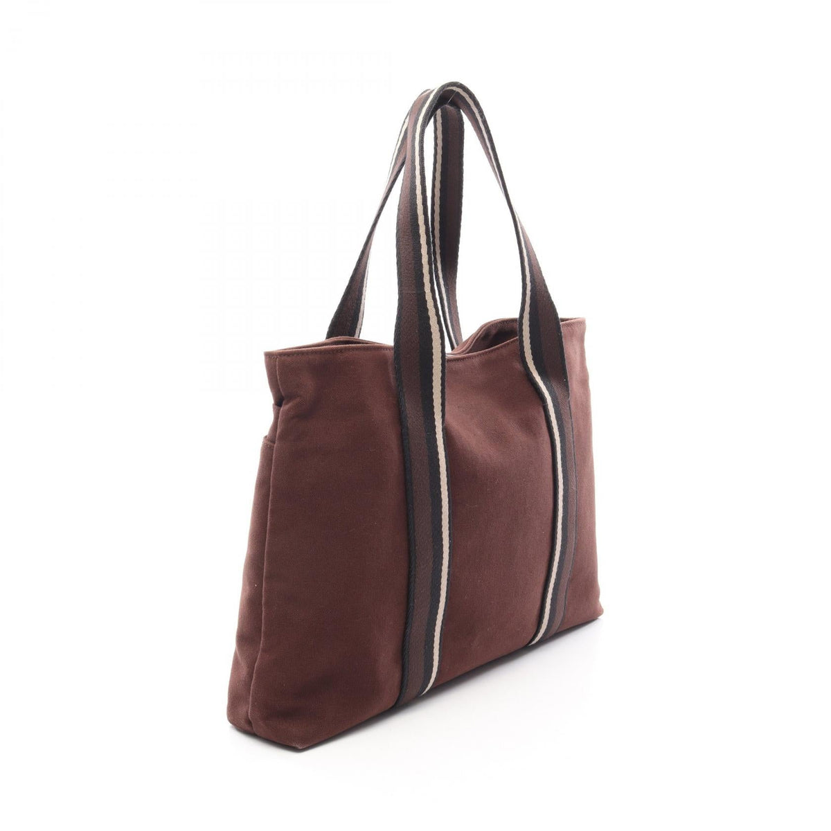 HERMES Trocha Horizontal Zonal MM Tote Bag Brown/Black/Beige canvas leather 2101220102586