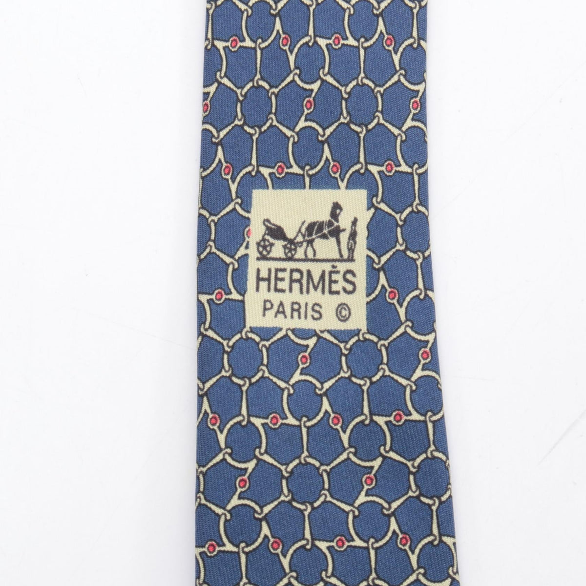 HERMES tie Navy silk silk 2104102482493