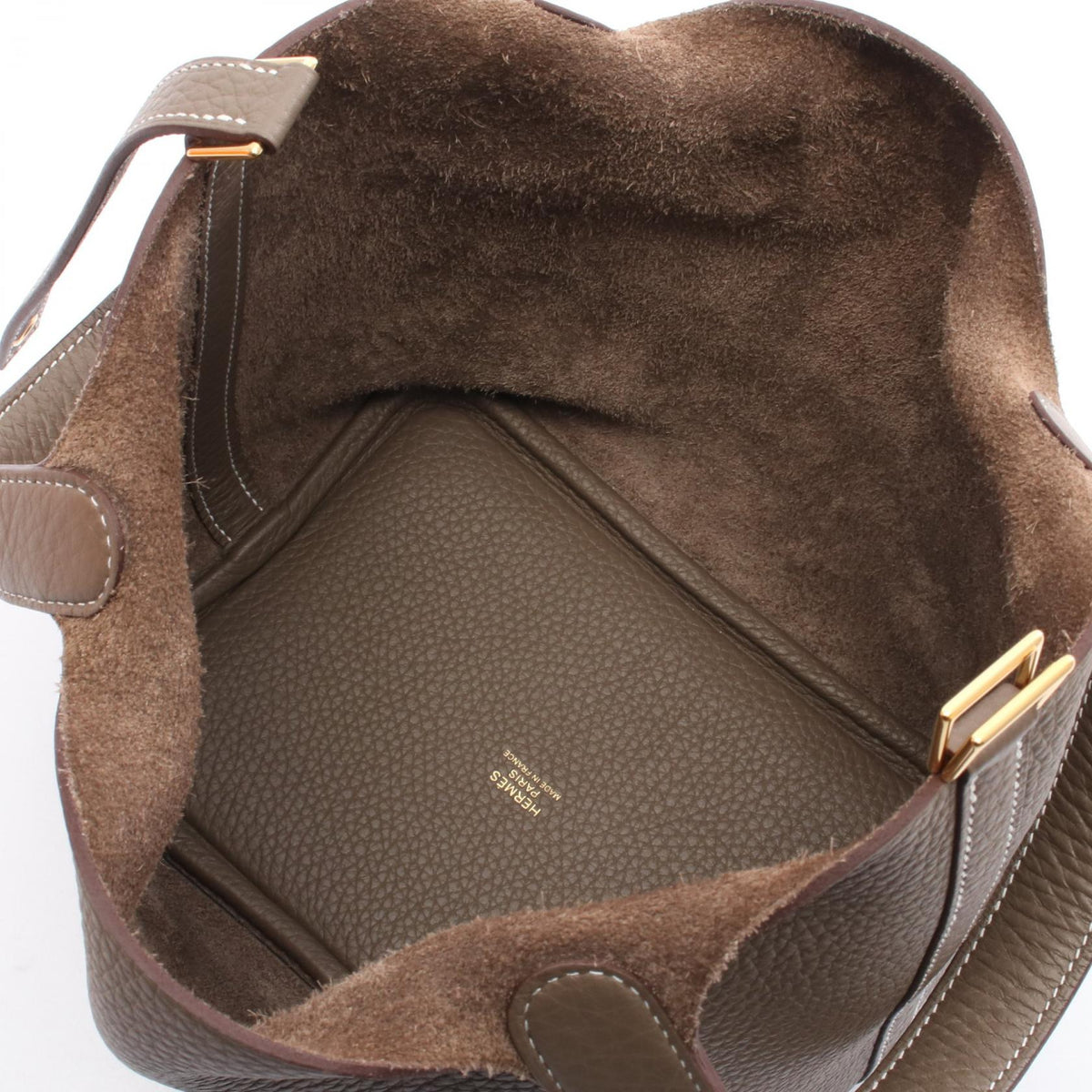 HERMES Picotin Lock PM HandbagEtoupe Grey Etoupe Grey Gray Taurillon Clemence Other Taurillon Clemence 2101219504674