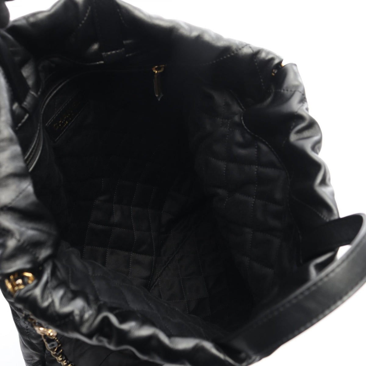 CHANEL Black Chanel 22 Large leather AS3313 2106800617061